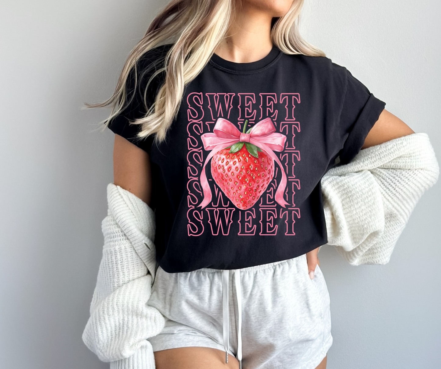 Sweet Strawberry Graphic Tee - SV Boutique & Co.