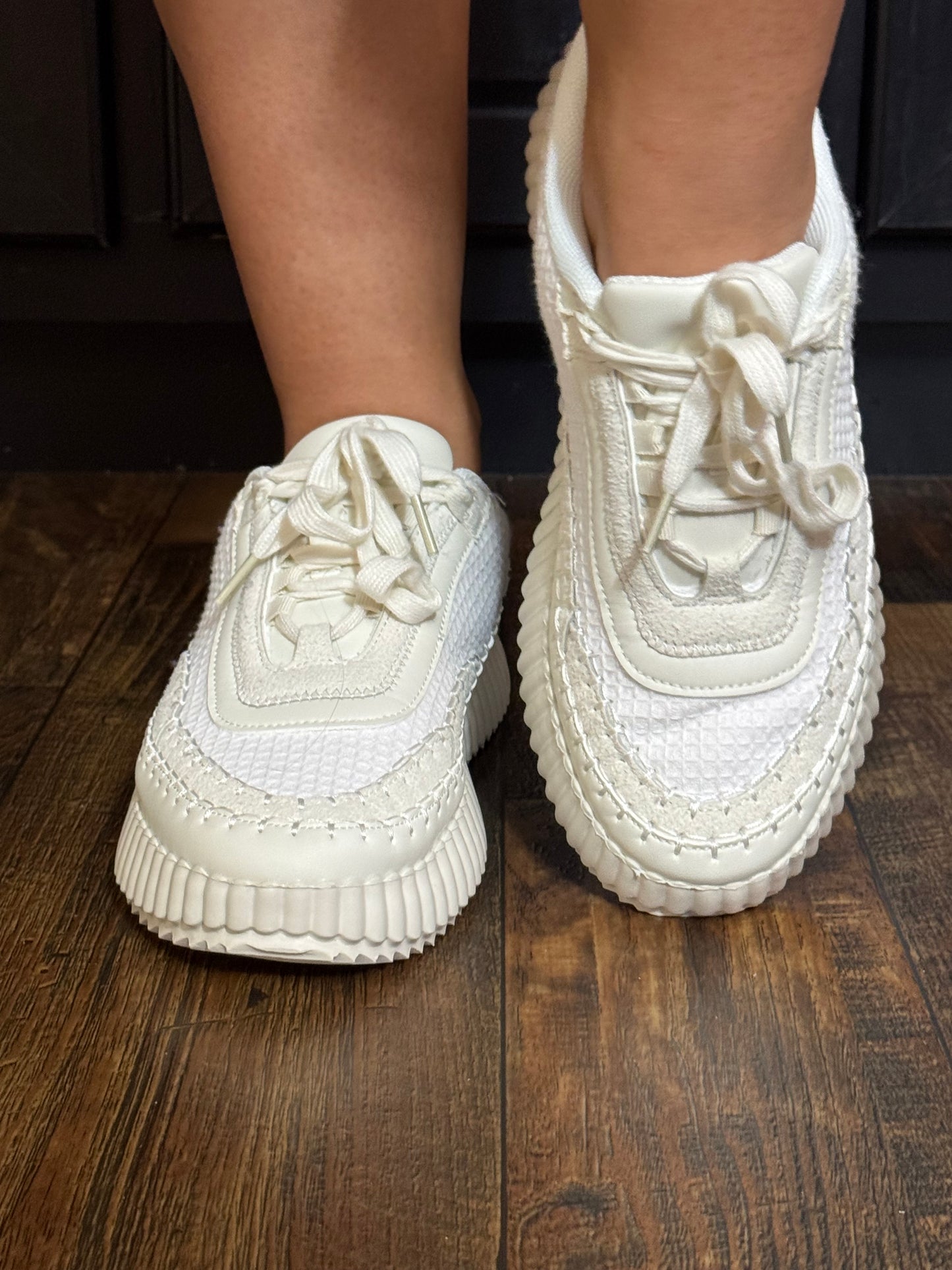 Corkys Adventure Tennis Shoe in White - SV Boutique & Co.