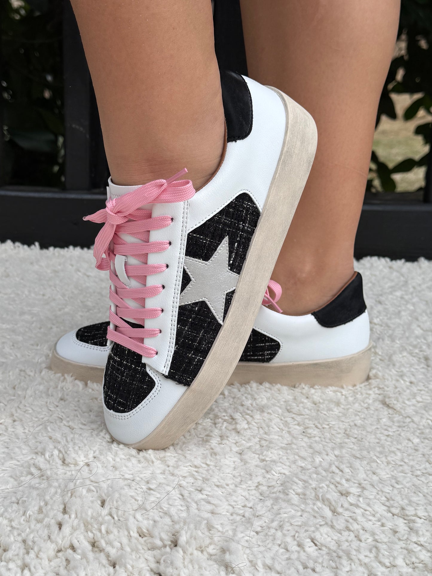 CORKYS ANOTHER ROUND BLACK TWEED SNEAKER - SV Boutique & Co.