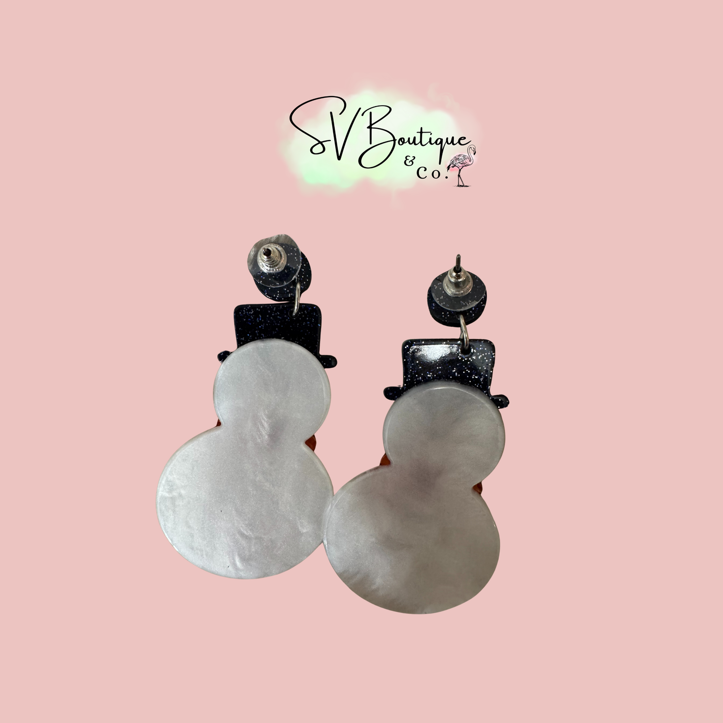 Frosty Fun Snowman Dangle Earrings
