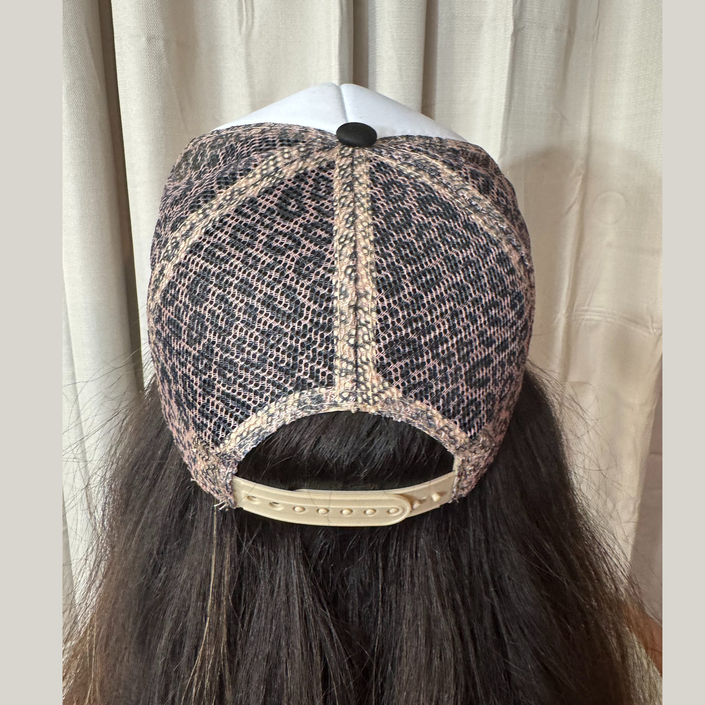 Put It On My Boyfriend's Tab Leopard Trucker Hat