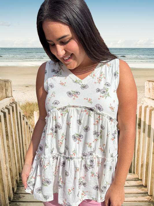 Sweet Pea Babydoll Top By Oddi