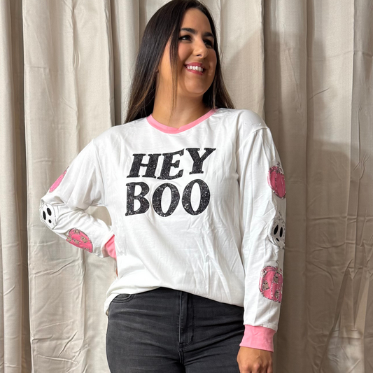 Hey Boo Long Sleeve Top