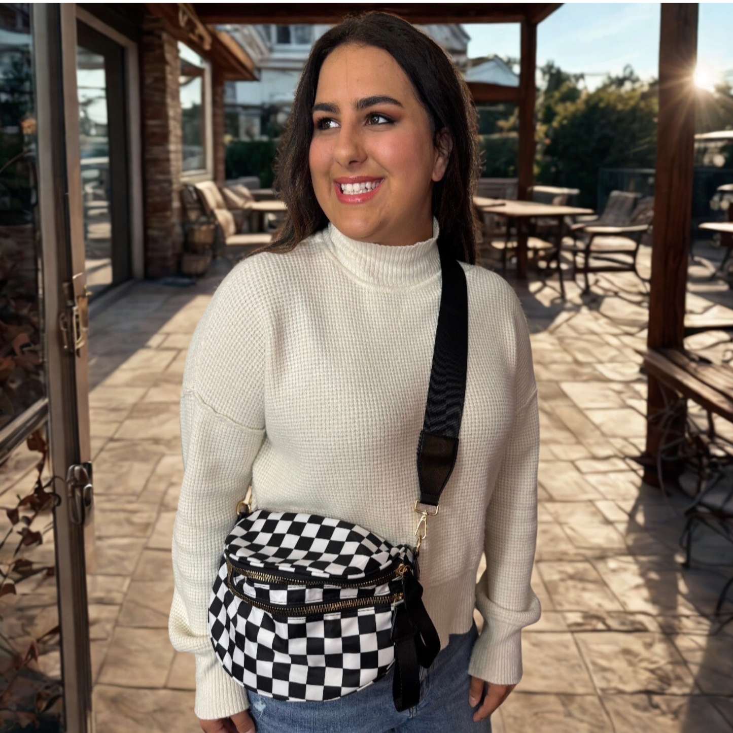 Checkered Crossbody Bag - SV Boutique & Co.