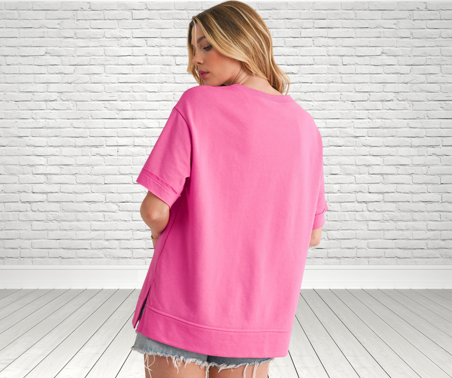 Pink Flower Patch Top - SV Boutique & Co.