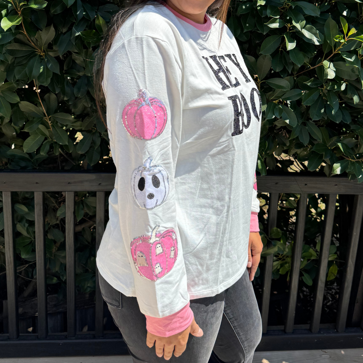 Hey Boo Long Sleeve Top