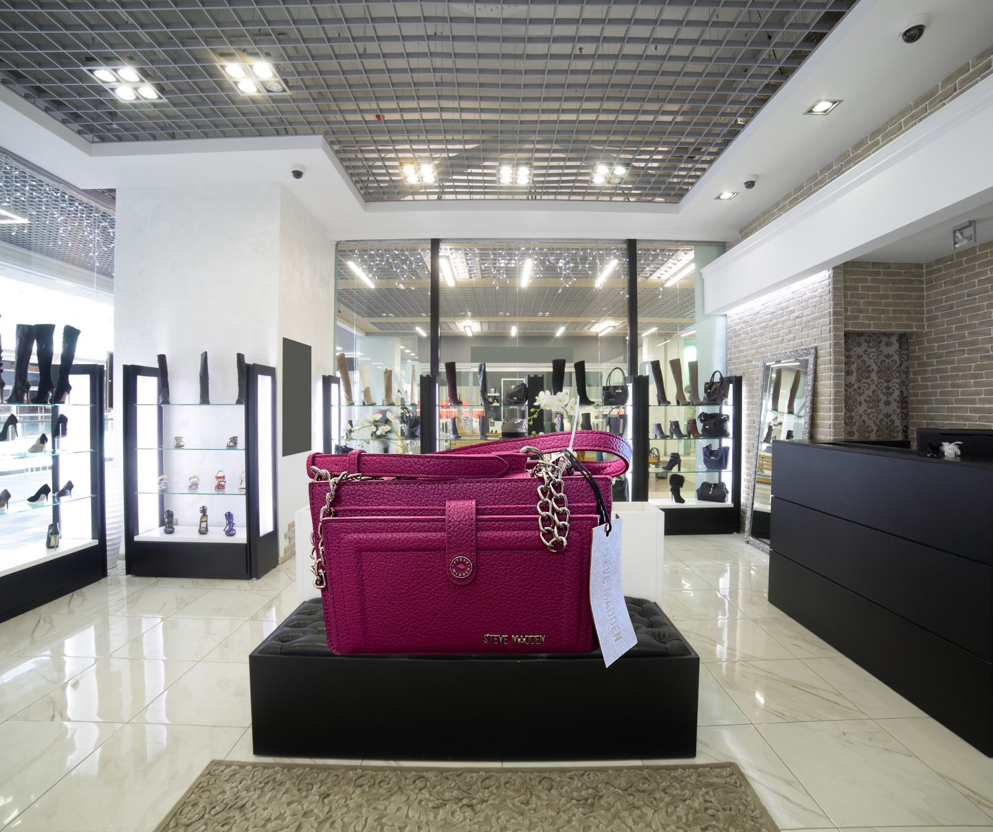 Fuchsia Steve Madden Compact Crossbody - SV Boutique & Co.