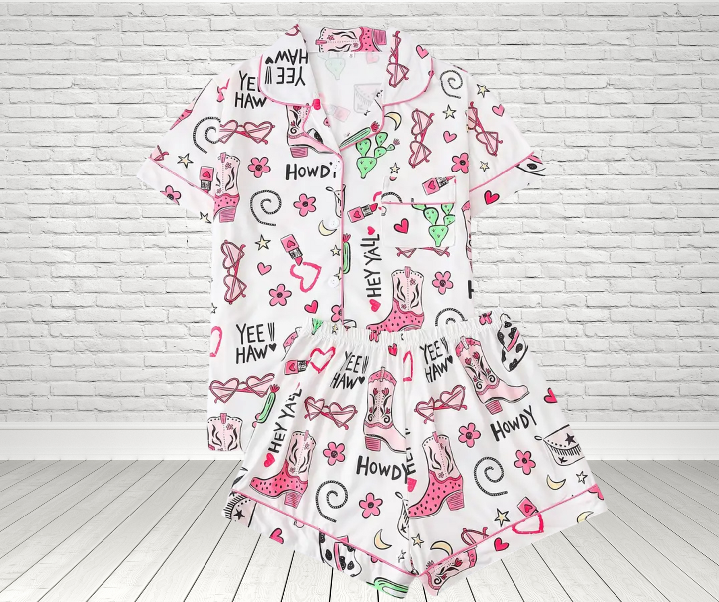 Yee Haw Cowgirl Women's Pj Set - SV Boutique & Co.