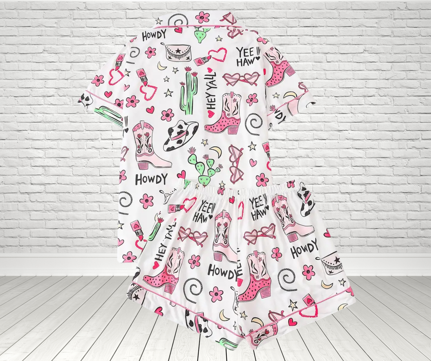 Yee Haw Cowgirl Women's Pj Set - SV Boutique & Co.