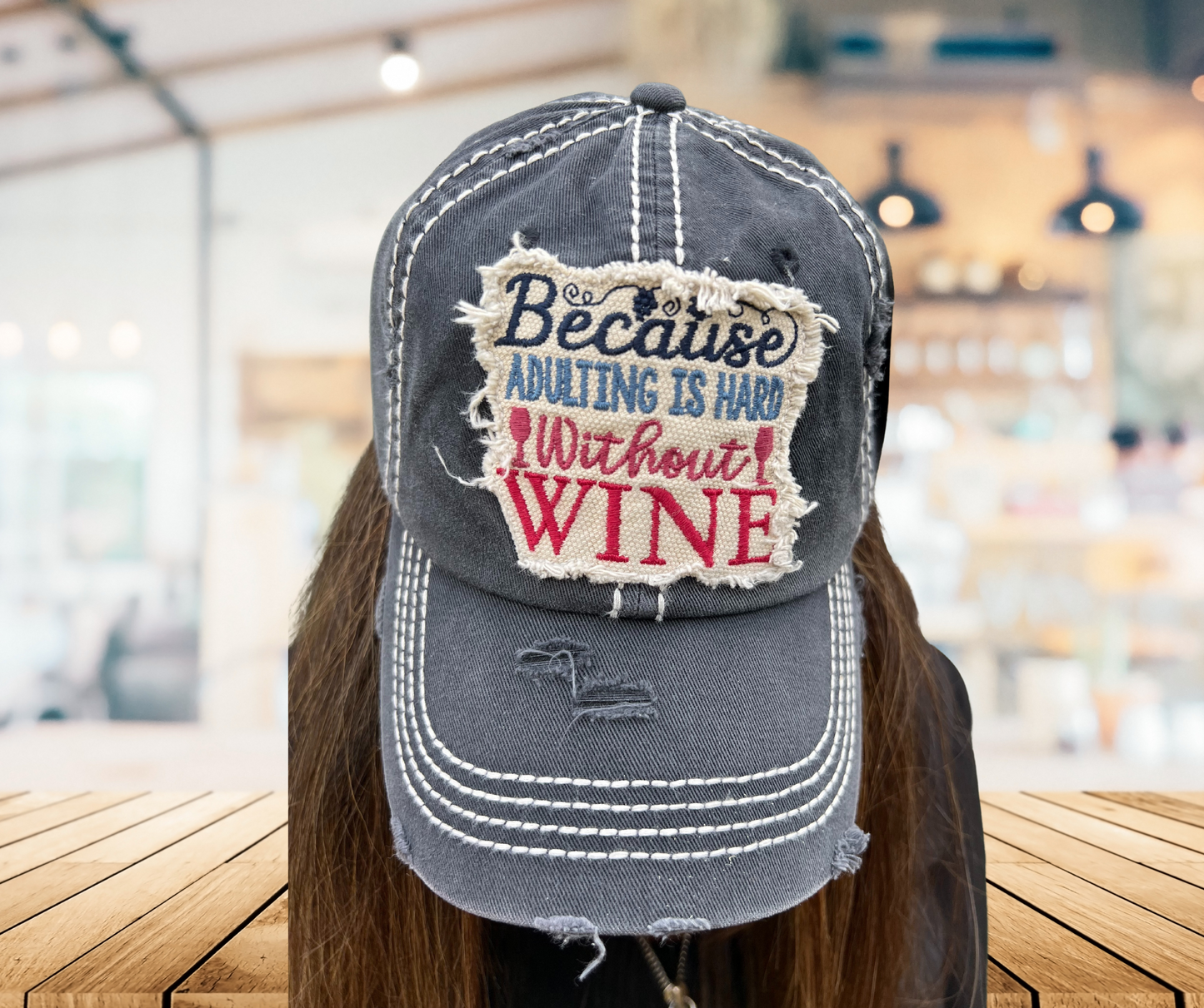 Because Adulting is Hard Without Wine Cap - SV Boutique & Co.