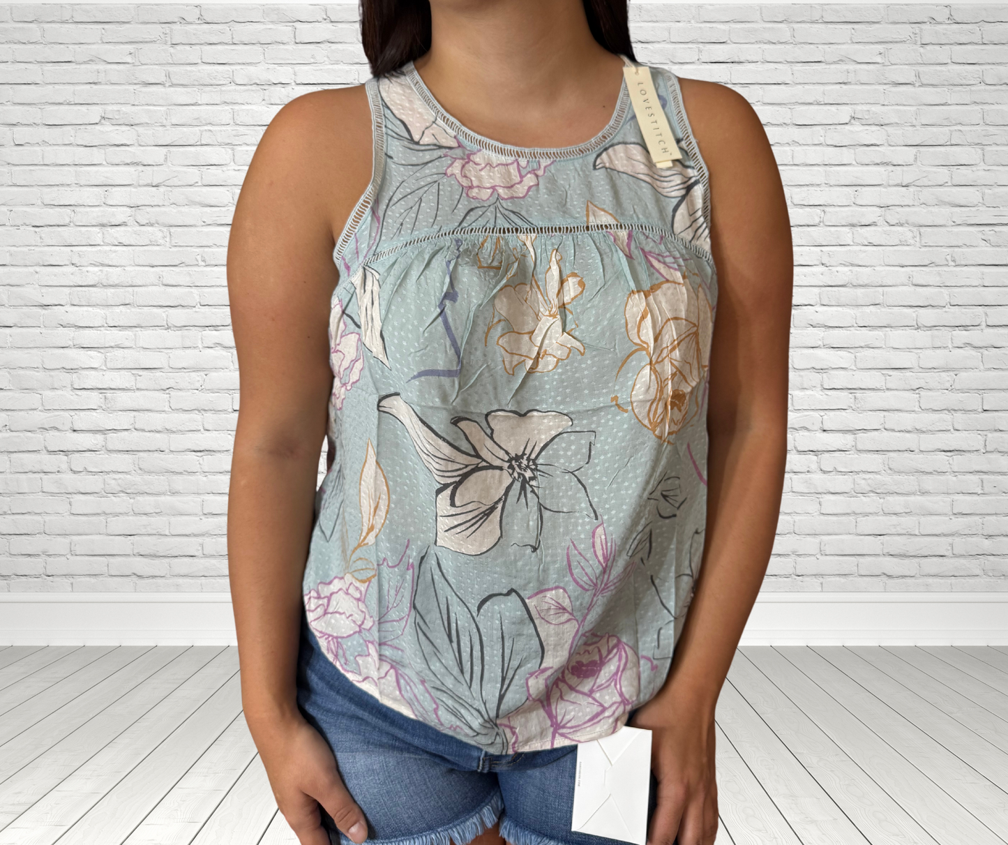 Floral Rayon Tank Top - SV Boutique & Co.