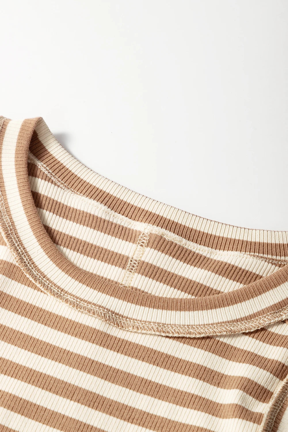 Sleeveless Sand Striped Top - SV Boutique & Co.