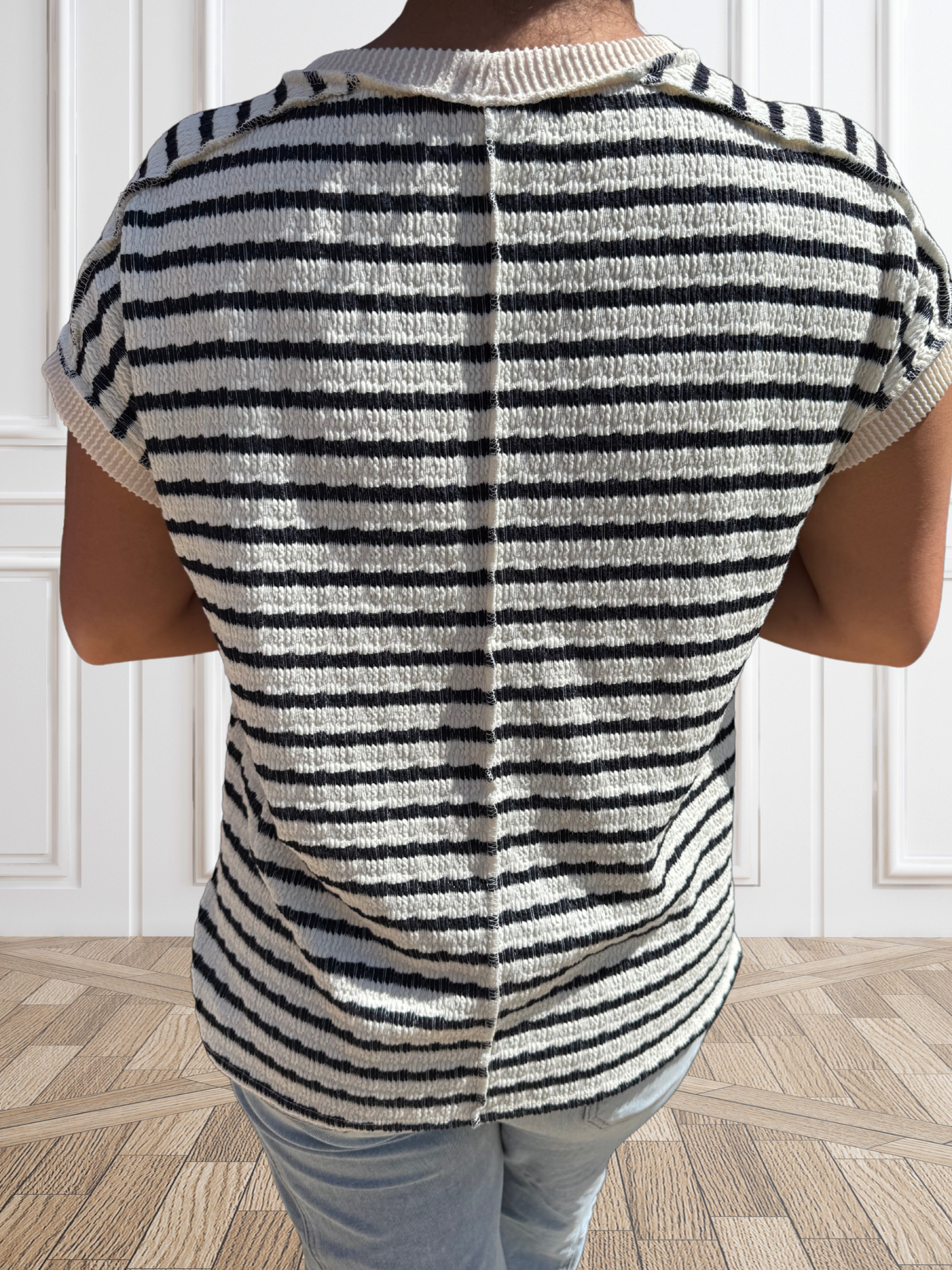Navy Stripe Top - SV Boutique & Co.