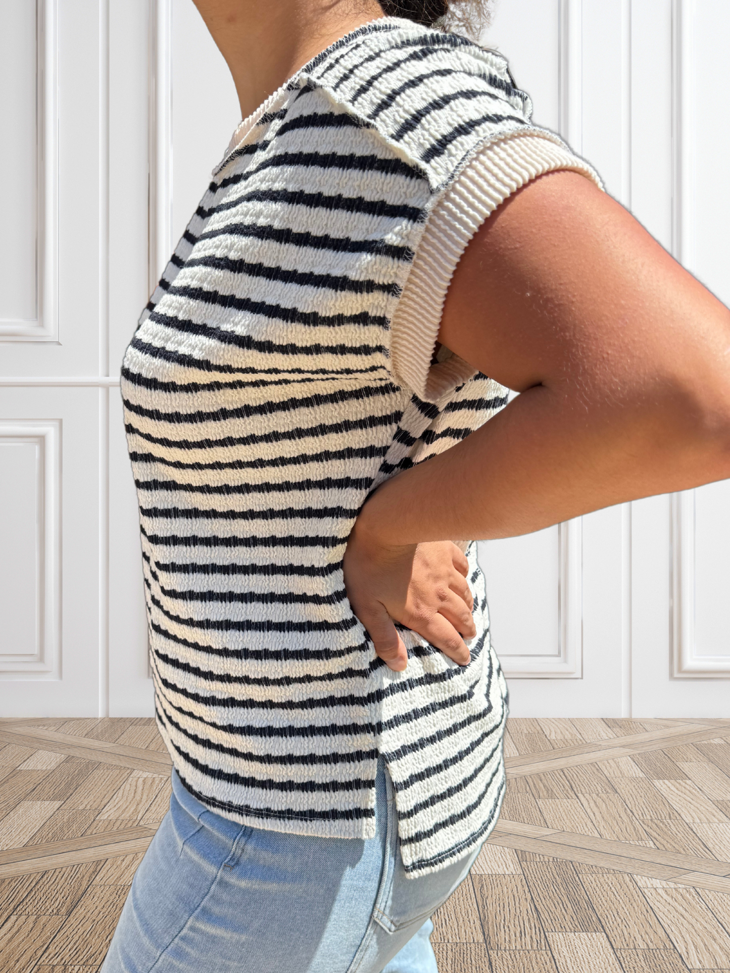 Navy Stripe Top - SV Boutique & Co.