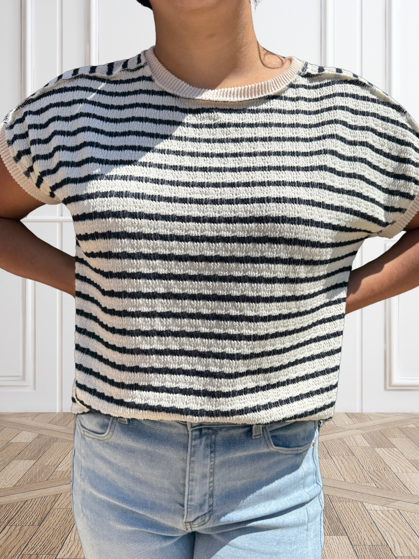Navy Stripe Top - SV Boutique & Co.