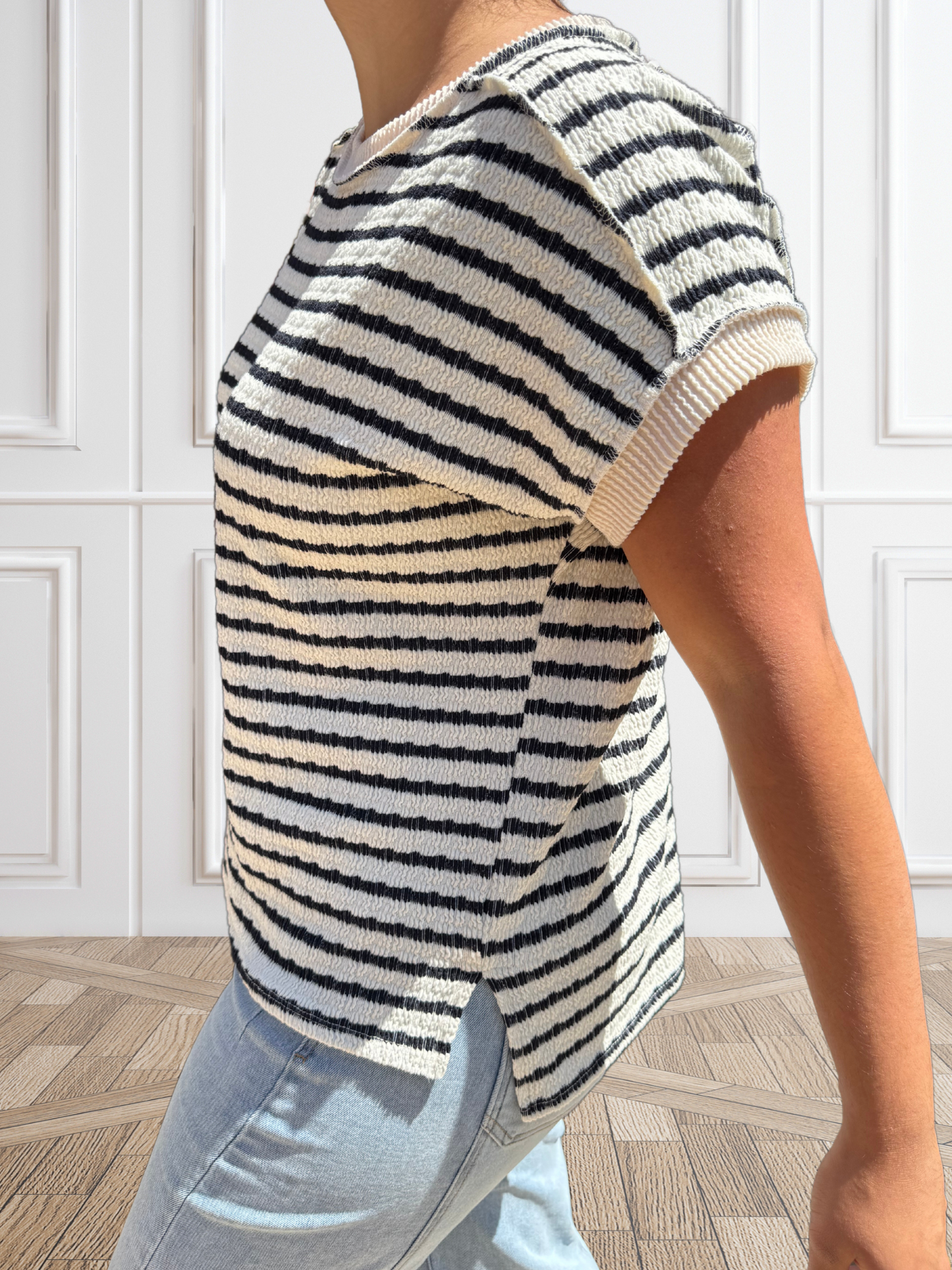 Navy Stripe Top - SV Boutique & Co.