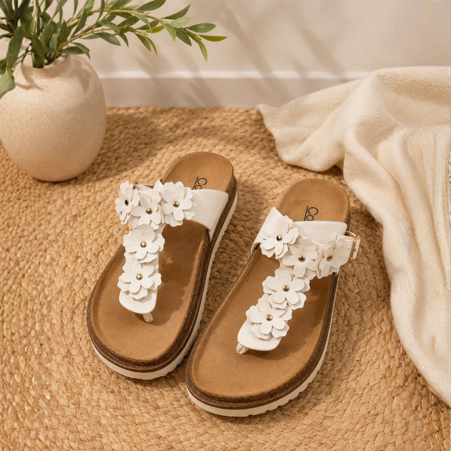 CORKYS BLESS HER HEART WHITE SANDAL - SV Boutique & Co.