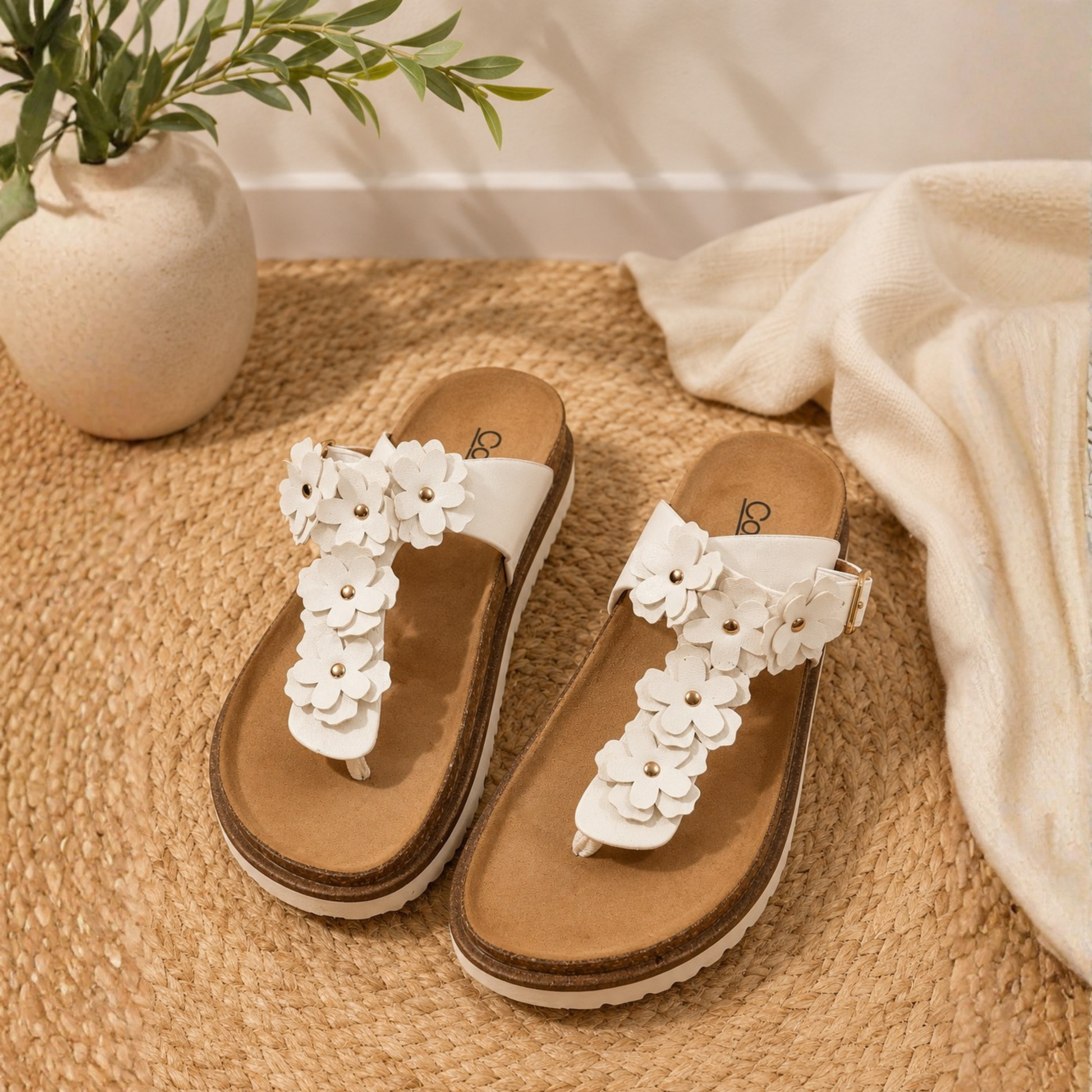 CORKYS BLESS HER HEART WHITE SANDAL - SV Boutique & Co.