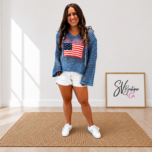 Stars, Stripes & Chill Hoodie Sweater - SV Boutique & Co.