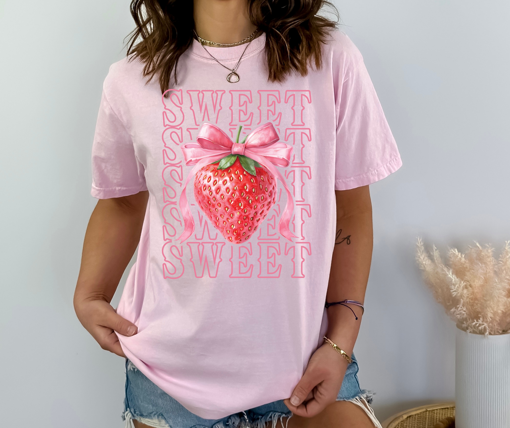 Sweet Strawberry Graphic Tee - SV Boutique & Co.