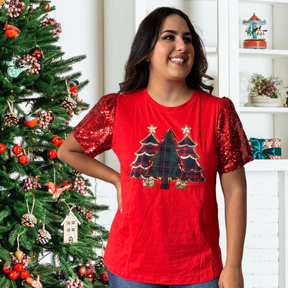 Festive Plaid Forest Princess Top by Emma + Grace