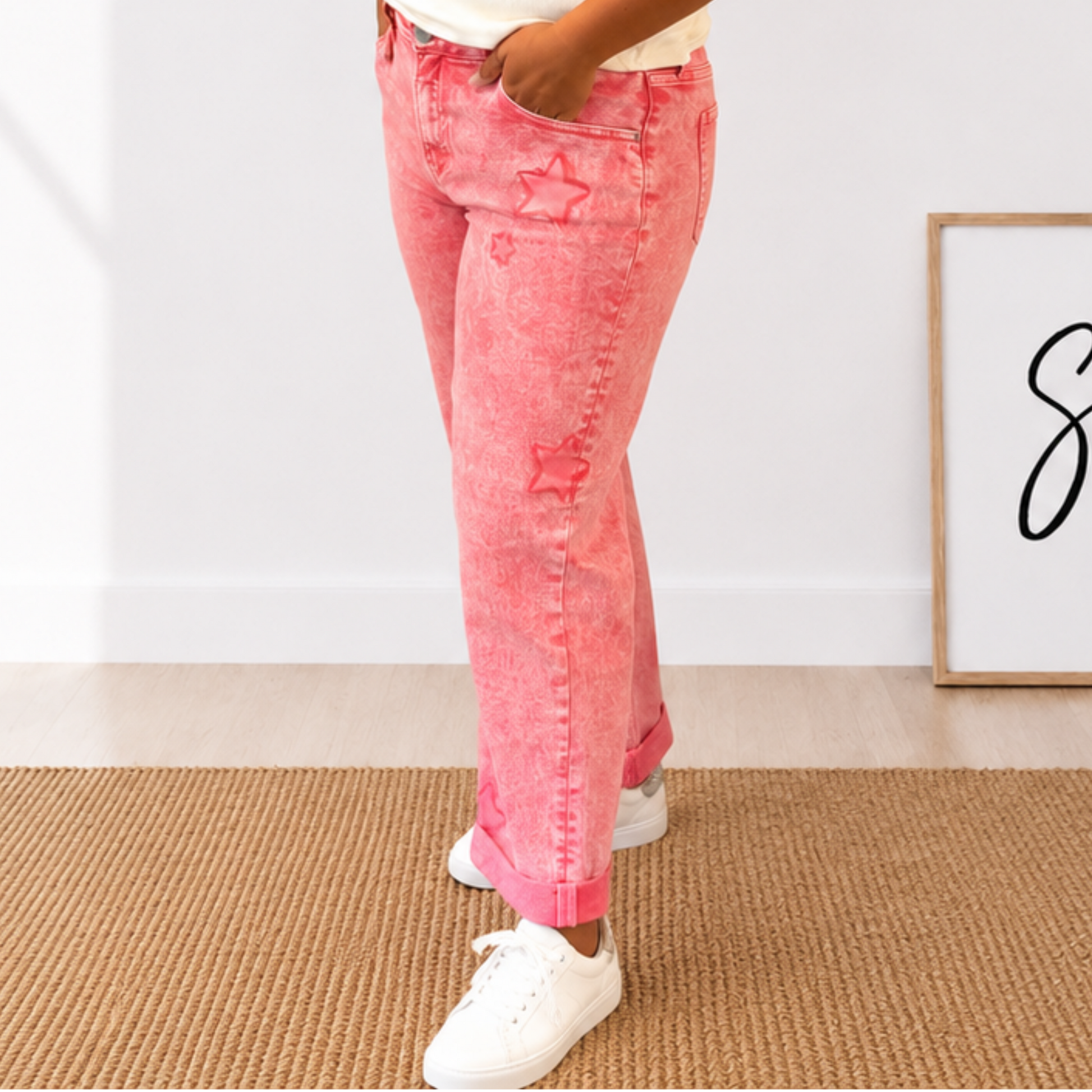 Risen Star Struck Acid Wash Boyfriend Jean - SV Boutique & Co.
