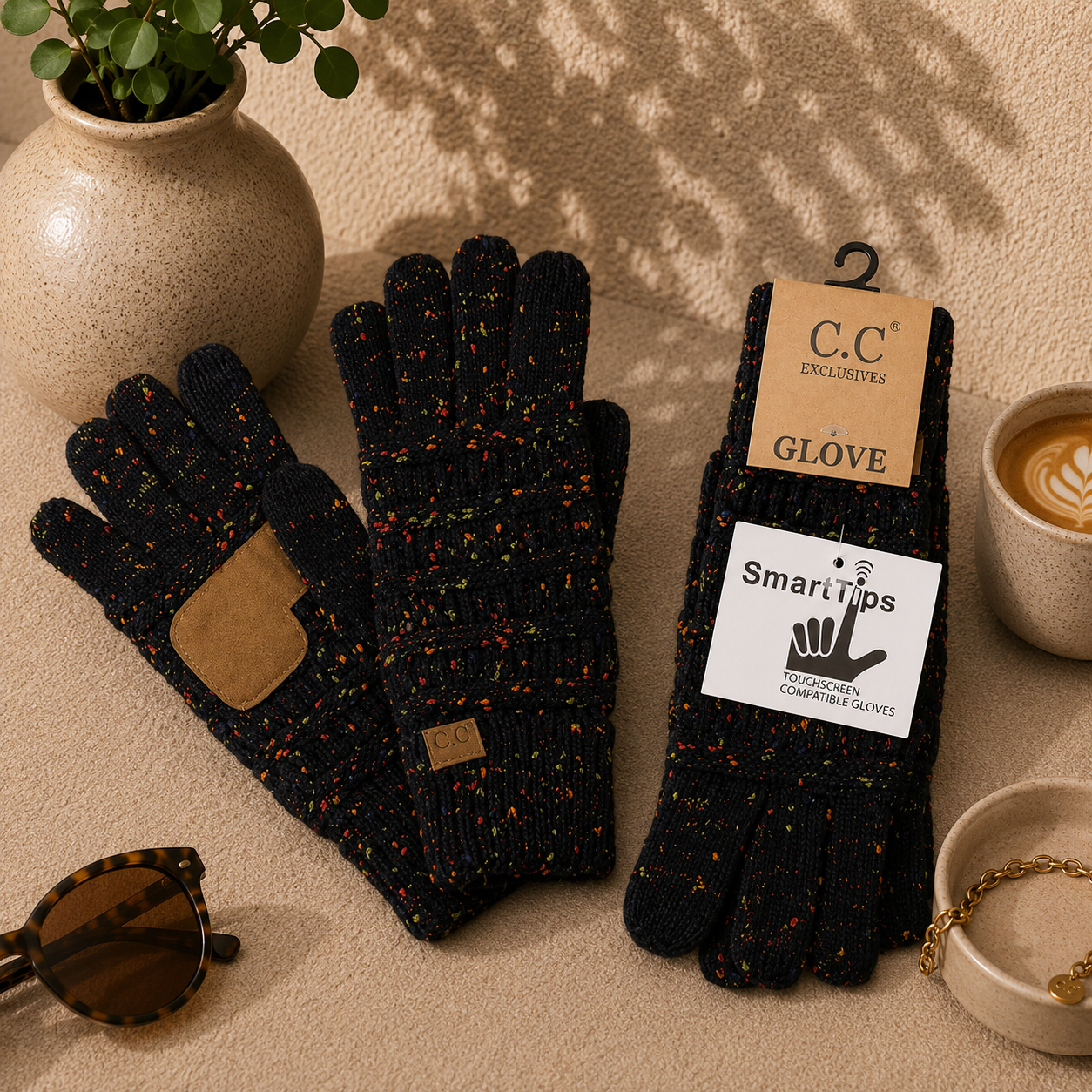 CC Flecked Gloves