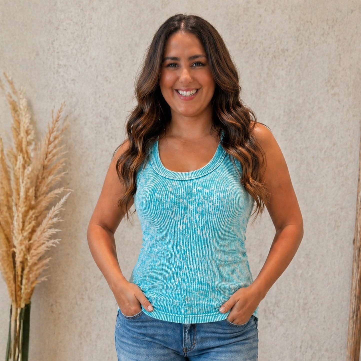 MINERAL WASHED TANK TOP - SV Boutique & Co.