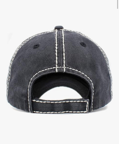 Mamacita Needs A Margarita Distressed Baseball Cap - SV Boutique & Co.