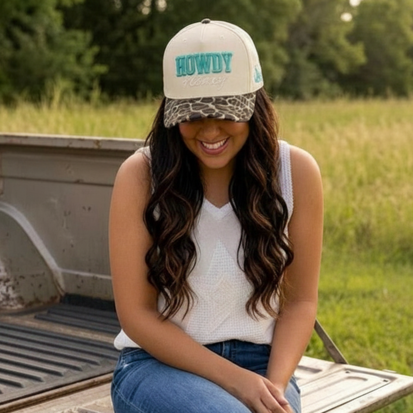 Howdy Honey Leopard Trucker Hat - SV Boutique & Co.