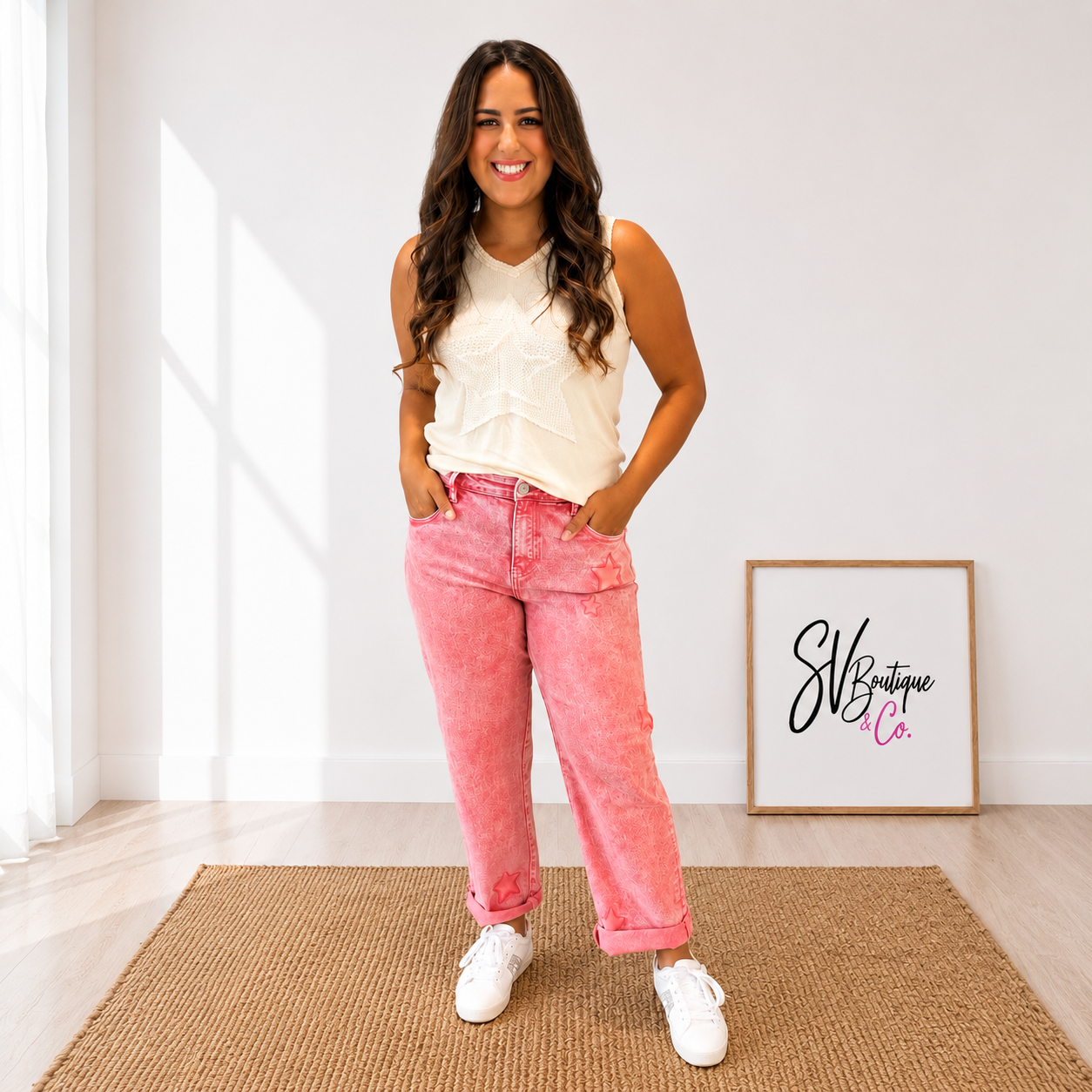 Risen Star Struck Acid Wash Boyfriend Jean - SV Boutique & Co.
