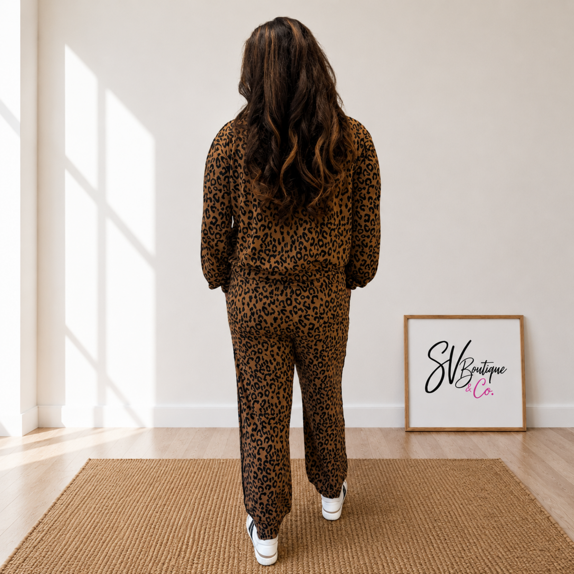 Leopard Jogger Set from White Birch - SV Boutique & Co.