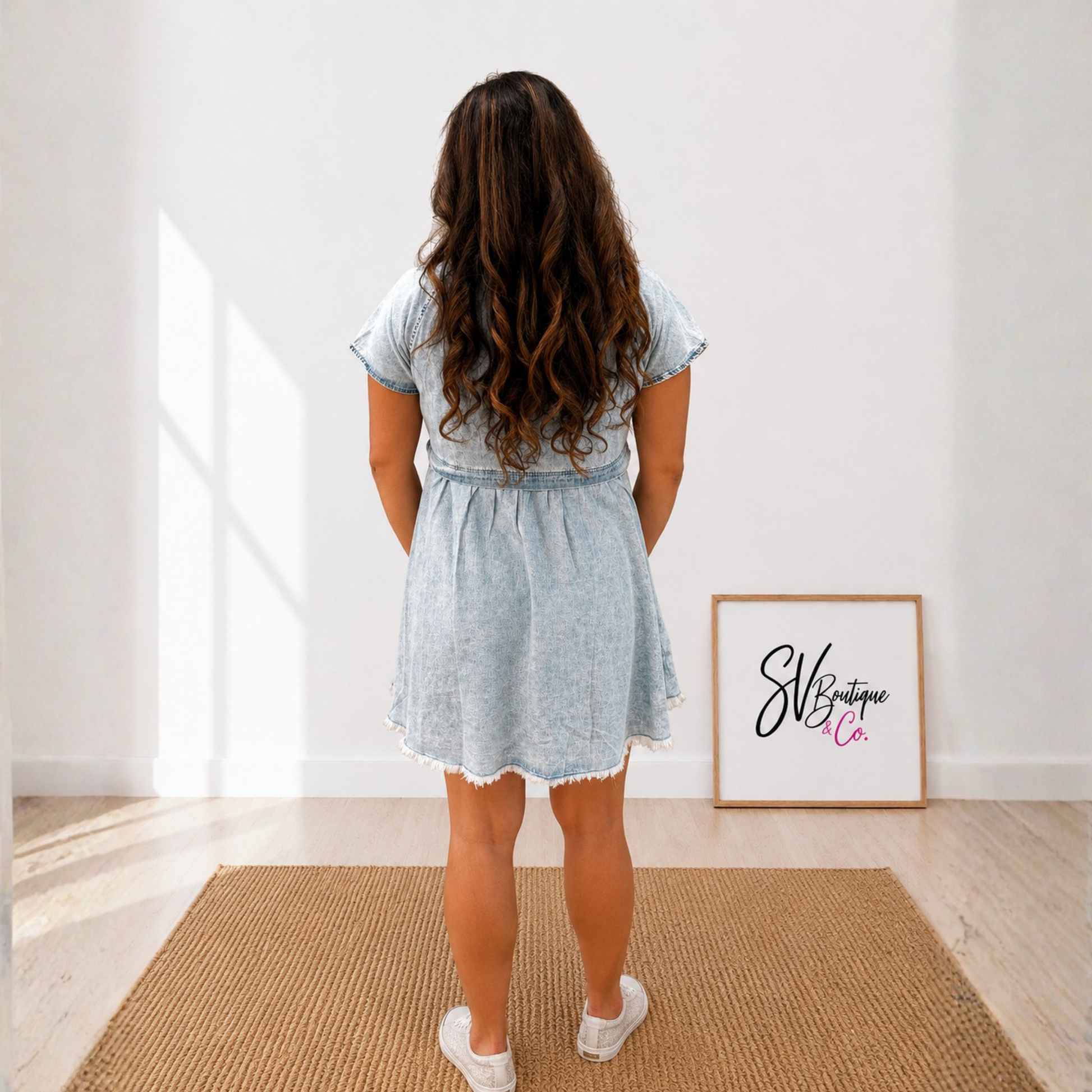 Denim Mini Dress - SV Boutique & Co.