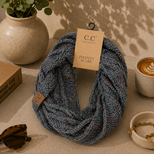 CC Flecked Infinity Scarf