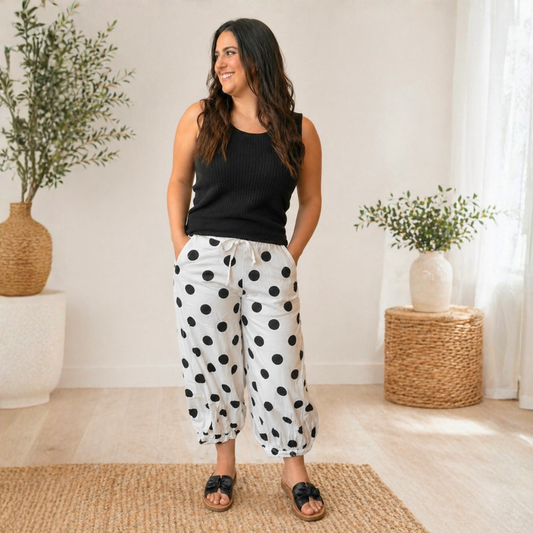 Spot On French Terry Balloon Pants - SV Boutique & Co.