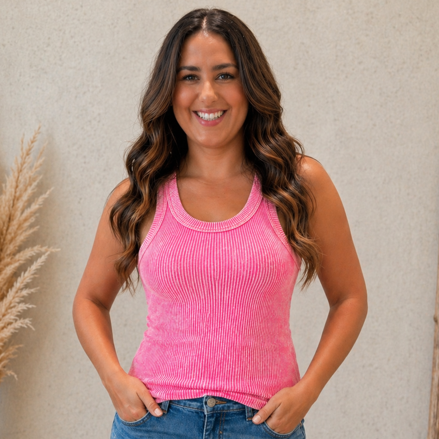 MINERAL WASHED TANK TOP - SV Boutique & Co.