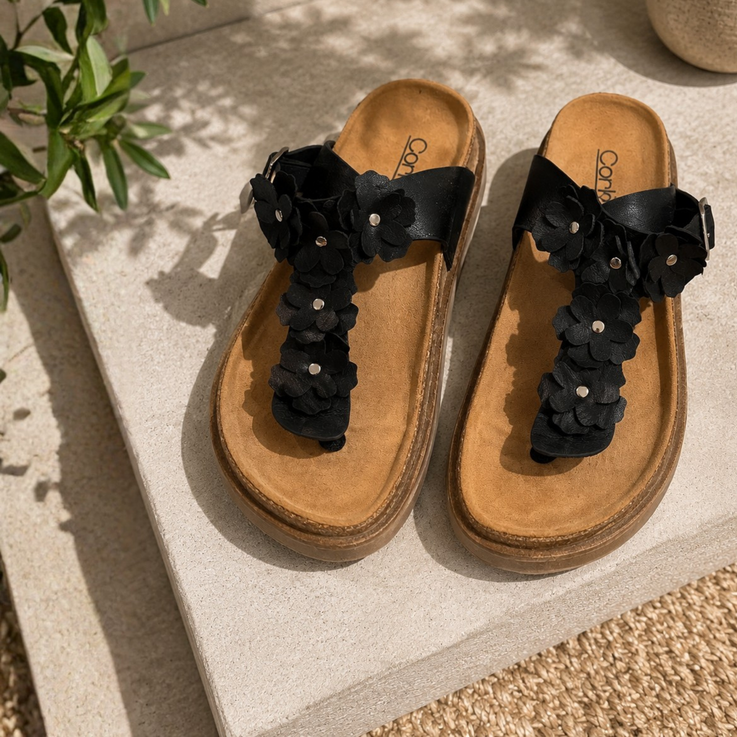 CORKYS BLESS HER HEART BLACK SANDAL - SV Boutique & Co.