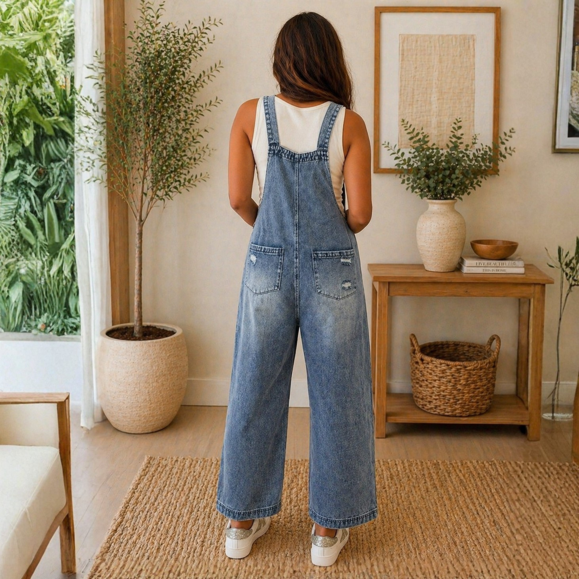 Urban Edge Distressed Denim Overalls - SV Boutique & Co.