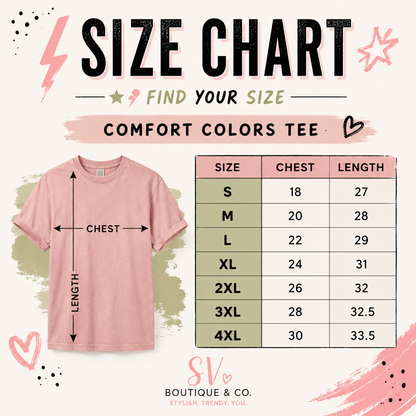 Dilly & Dally Appliqué Comfort Colors Tee