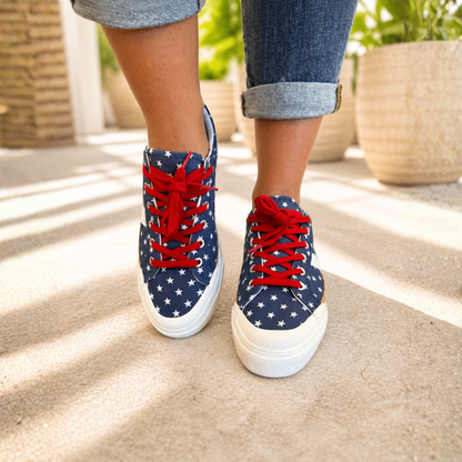 That’s Her Blue with Stars Sneaker - SV Boutique & Co.