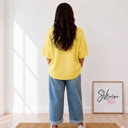 Chasing Sunshine Knit Top
