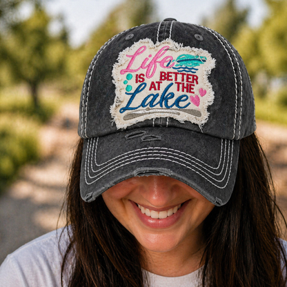 Life is Better At The Lake Baseball Cap - SV Boutique & Co.