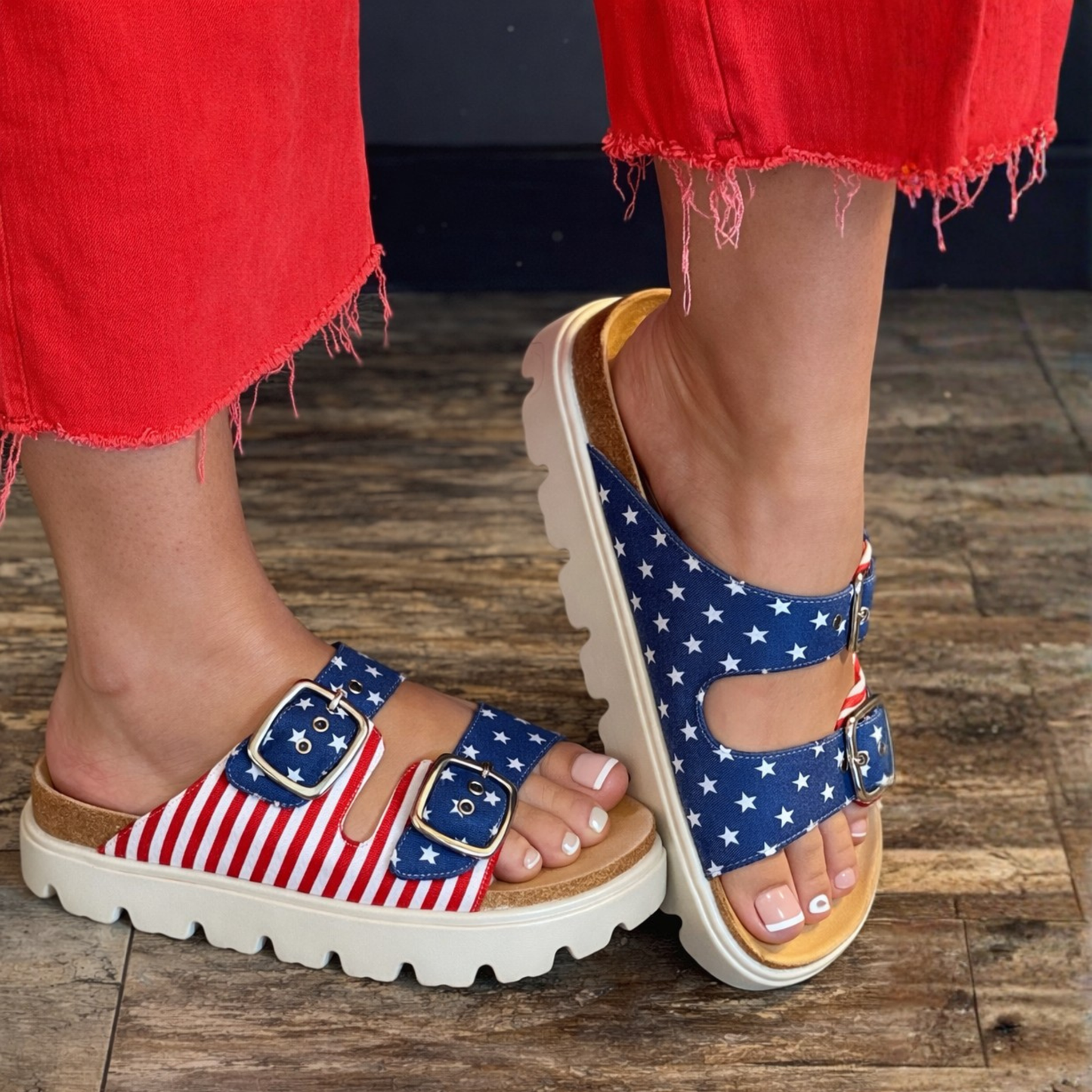 Rumor Has It Americana Sandal by Corkys - SV Boutique & Co.