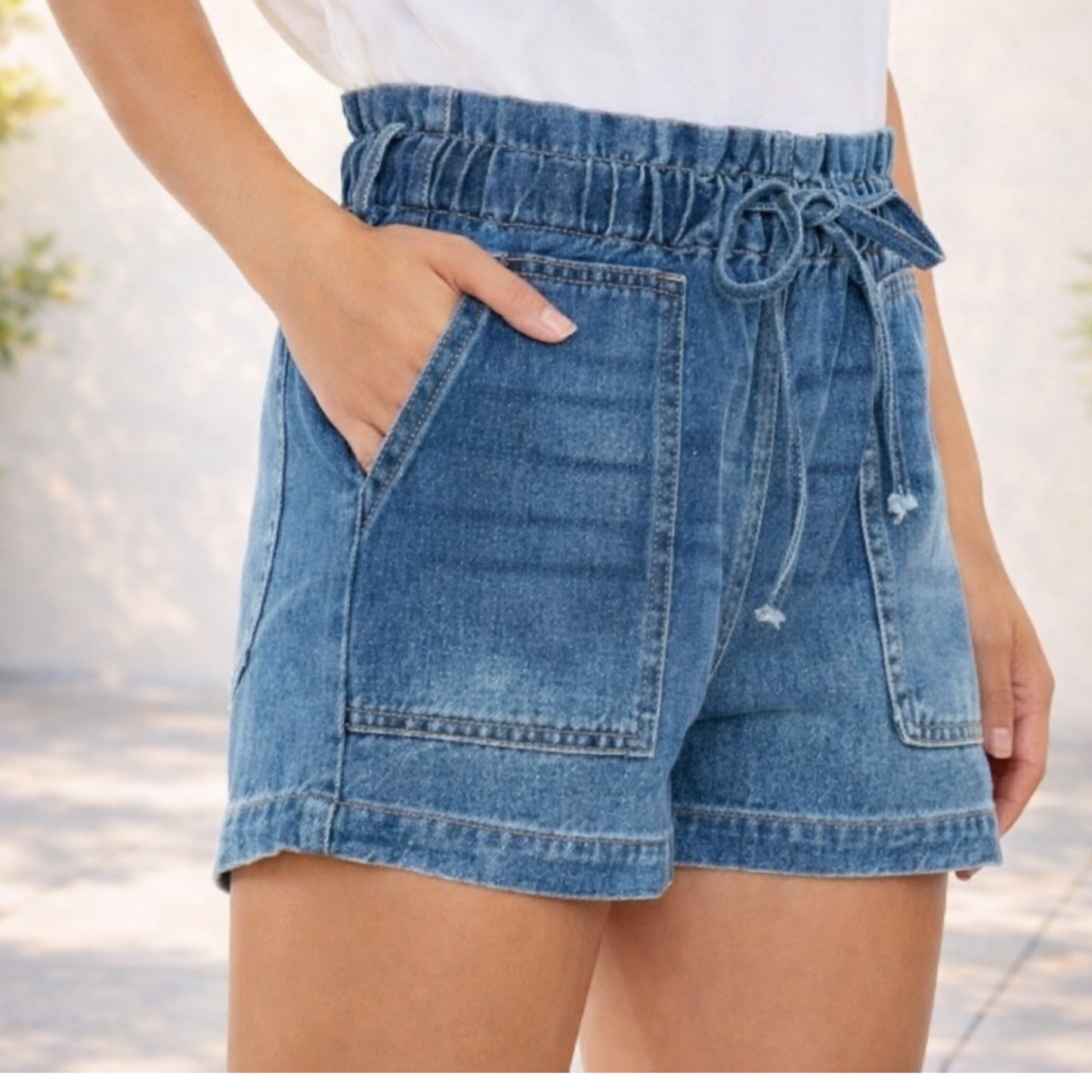 Weekend Paperbag Shorts by KanCan - SV Boutique & Co.