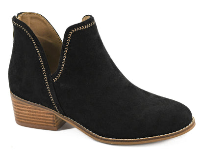 Corkys Bluffin – Black Faux Suede Bootie
