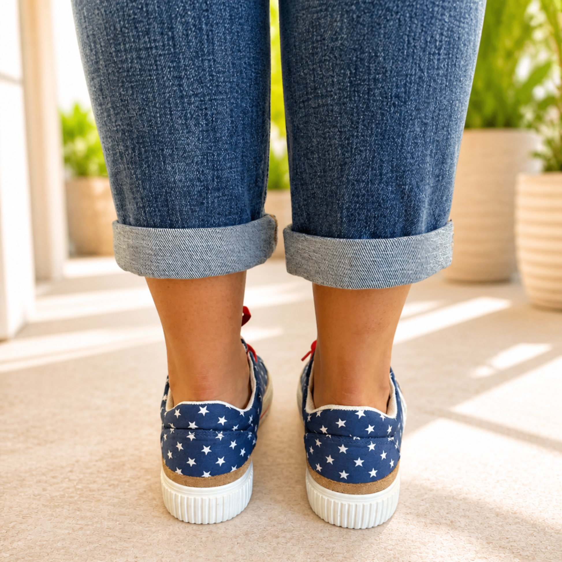 That’s Her Blue with Stars Sneaker - SV Boutique & Co.