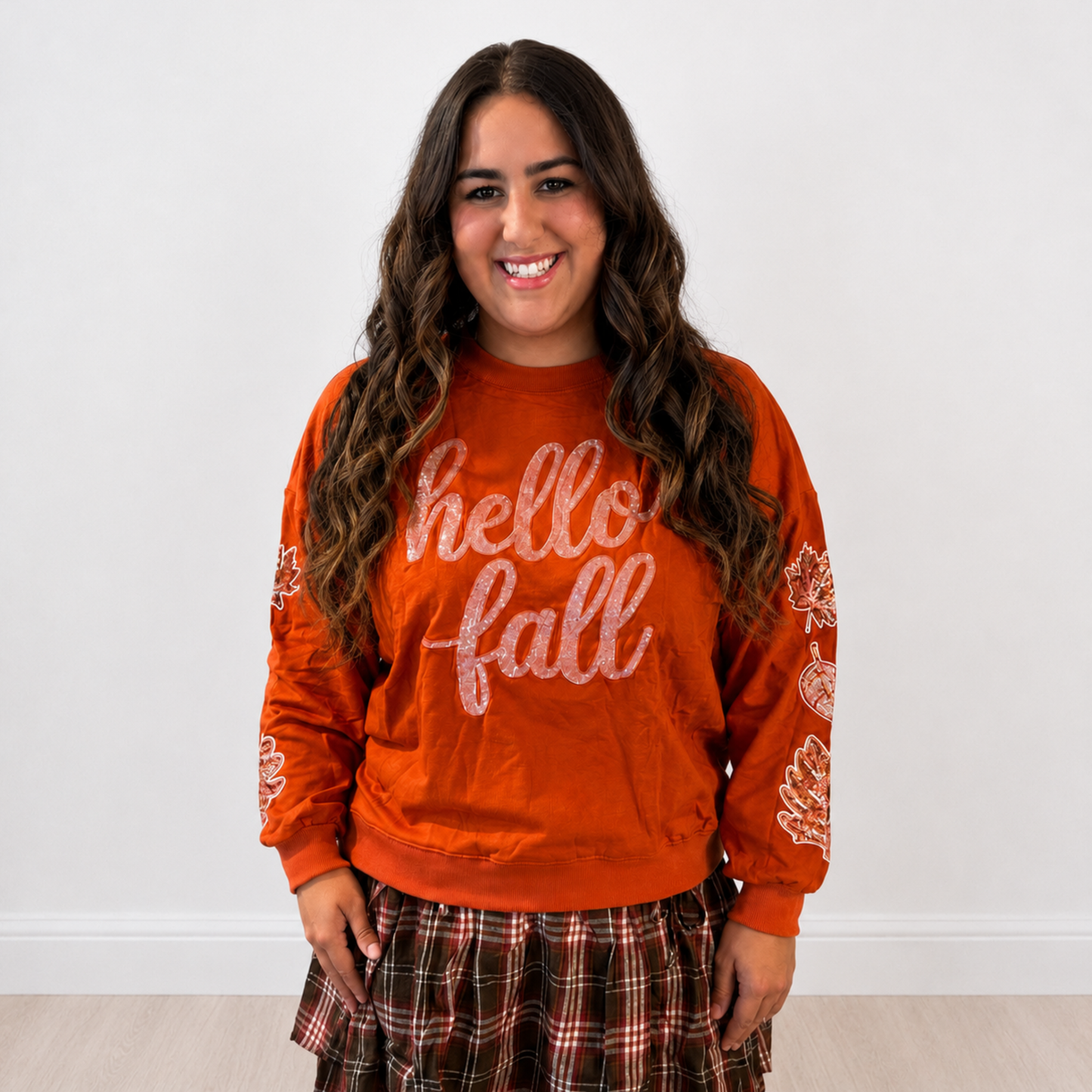 Hello Fall Sequin Top