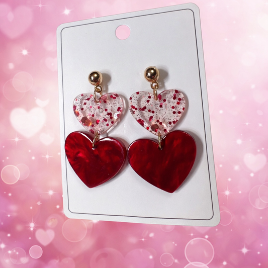 Sweetheart Acrylic Earrings