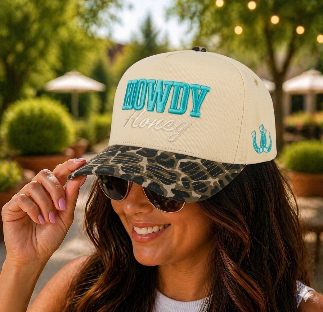 Howdy Honey Leopard Trucker Hat - SV Boutique & Co.