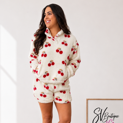 Cherry On Top Plush Lounge Set - SV Boutique & Co.